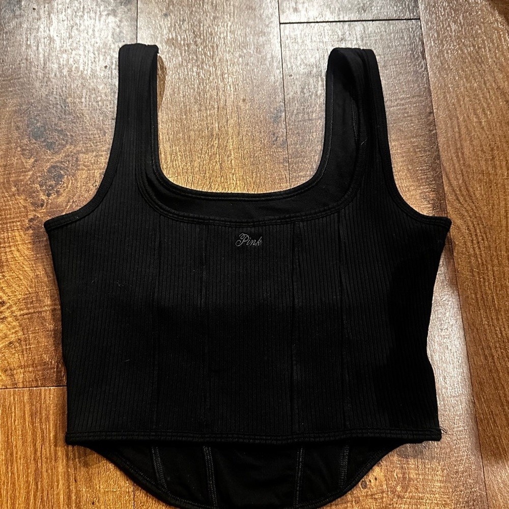 PINK VICTORIA SECRET THE CINCHED CORSET TOP
